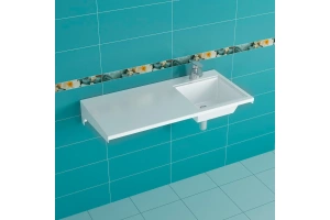 Раковина над стиральной машиной Санта Лидер 100 R белый - 2