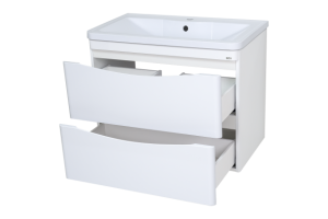 Тумба с раковиной Misty Атлантик 60 белая глянцевая - 2