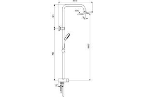 Душевая стойка Vidima Balance (BA274AA) - 2