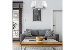 Люстра на штанге Escada Eclipse 10166/5PL Chrome - 2