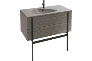 EB3032-E73 тумба под раковину NOUVELLE VAGUE 2 ящика /100/(фактурный дуб)