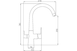 Смеситель Steel Hammer SH 819 BLACK BR для кухонной мойки - 2