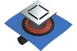 Душевой трап Berges Wasserhaus Zentrum Norma 15x15 см 090363