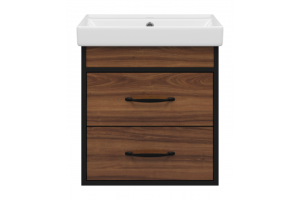 Тумба под раковину Misty Кедр 50 темное дерево