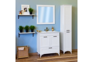Мебель для ванной Sanflor Ванесса 75 напольная, белая