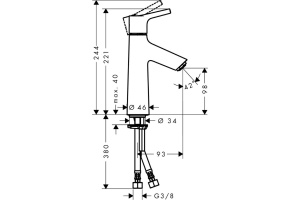 Смеситель Hansgrohe Talis S 72021000 для раковины - 3