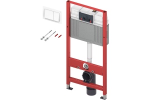 Комплект Унитаз подвесной Duravit Architec 45720900A1 + Система инсталляции для унитазов TECE Base NEW с кнопкой смыва - 3