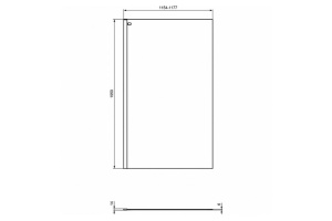 Боковая стенка Ideal Standard Connect 120, черный (K9379V3) - 3