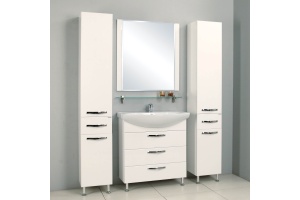 Комплект мебели напольный Aquaton Ария Н 80 белый