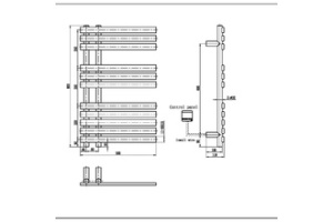 Полотенцесушитель электрический Boheme Venturo золото, матовый (723-MG) - 2