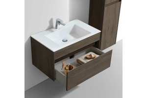 Тумба под раковину Vincea Chiara 80 темное дерево - 2