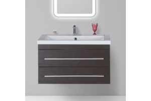 Тумба с раковиной Aquanet Нота 75 венге