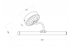 Подсветка для картин Maytoni Verticale MIR014WL-L9G3K - 2