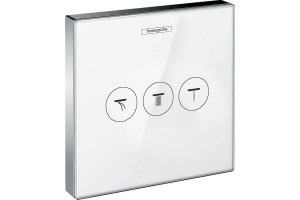 Переключатель потоков Hansgrohe ShowerSelect 15736400 на три потребителя, белый