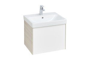 Комплект мебели Aquaton Асти 55 белый-светлое дерево - 3