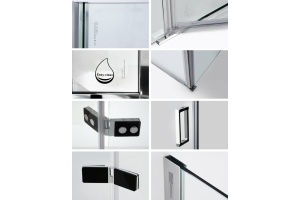 Душевой уголок Wasserkraft Aller Black 10H06LB 120x80 см - 3