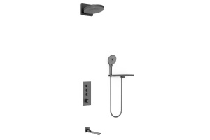 Душевой комплект Vincea Inspire с термостатом темный хром