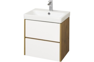 Тумба под раковину Aquaton Сканди 55 белый - светлое дерево - 2