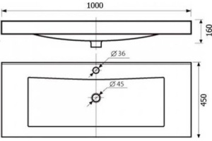 Тумба с раковиной Misty София 100 белая глянцевая - 3