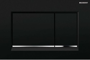 Кнопка смыва Geberit Sigma 30 115.883.KM.1 черная / хром