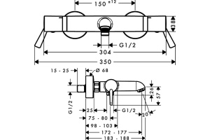 Термостат Hansgrohe Ecostat Comfort Care 13115000 для ванны с душем - 2