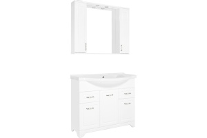 Зеркало-шкаф Style Line Олеандр-2 100/С Люкс, белый - 2