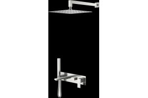 Душевой комплект Boheme Qubic сталь матовый