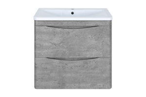 Тумба под раковину Misty Атлантик 70 серая матовая - 2