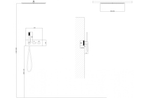 Душевой комплект Abber Daheim с термостатом хром - 3