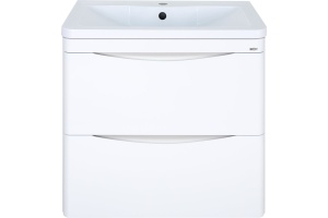 Тумба под раковину Misty Атлантик 70 белая глянцевая