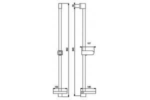 Душевая штанга Vidima Fresh 89.2 см (BA220AA) - 2