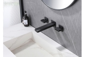 Смеситель для раковины встраиваемый Abber Daheim черный матовый - 2