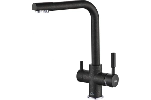 Смеситель Steel Hammer SH 552 Black Cr для кухонной мойки