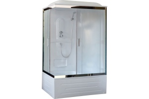 Душевая кабина Royal Bath BP 120х80 R профиль белый стекло матовое
