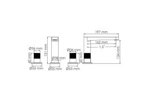 Fulda 5235 Встраиваемый смеситель для раковины - 3