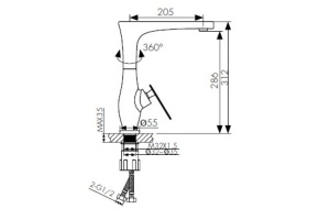 Смеситель для кухонной мойки  KAISER Star (02044) - 2