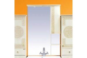 Зеркало Misty Olimpia Lux 75 R бежевая патина