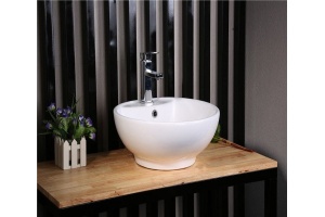 Раковина накладная Ceramalux N белый (9001) - 3