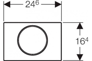 Кнопка смыва Geberit Sigma 10 115.758.KK.5 белый / золото - 3