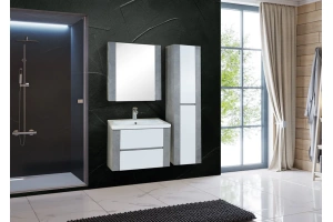 Зеркало-шкаф Onika Стоун 70 ателье светлое (207033) - 3