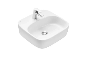 Тумба с раковиной Одри 42 и столешницей Aquaton Мишель 100 белый-светлое дерево - 3