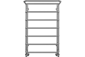 Водяной полотенцесушитель Terminus Полка П7 450х696 с полкой Хром