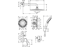 Душевой комплект Hansgrohe Crometta S 27958000 - 3
