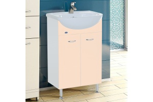 Тумба с раковиной Bellezza Уют 60 бежевая