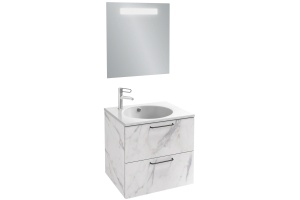 Тумба под раковину Jacob Delafon Odeon Rive Gauche 60 белый - черный - 2