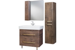 Зеркало-шкаф Bellezza Олимпия 60 L, орех - 2