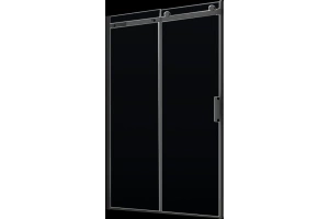 Душевая дверь Vincea Como 120 черная стекло прозрачное