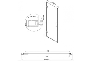 Набор фурнитуры без профиля Vincea Flex черный - 2