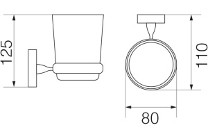 Стакан Veragio Bonjour VR.BNR-7840.BR бронза - 2