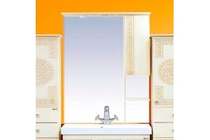 Зеркало Misty Olimpia Lux 90 R бежевая патина